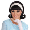 50's Women's Flip Wig Black Costume Accessory-Cyberteez