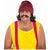 Cheech and Chong Men's Moustache & Wig Costume Kit (Cheech)