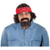 Cheech and Chong Men's Moustache & Wig Costume Kit (Chong)-Cyberteez