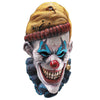 Insano Psycho Crazy Scary Killer Clown Adult Size Latex Over Head Mask-Cyberteez