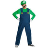 Luigi Men's Deluxe Super Mario Brothers Jumpsuit Costume-Cyberteez