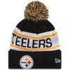 Pittsburgh Steelers NFL New Era Biggest Fan Redux Pom Beanie Knit Hat-Cyberteez