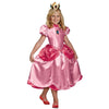 Princess Peach Costume Dress Girls Child Kids Super Mario Brothers Outfit-Cyberteez