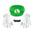 Luigi Gloves Hat And Mustache Child Kids Size Costume Accessory Kit