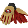 San Francisco 49ers NFL Team Adult Size Utility Work Gloves-Cyberteez