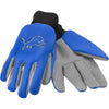 Detroit Lions NFL Team Adult Size Utility Work Gloves-Cyberteez