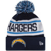San Diego Chargers NFL New Era Biggest Fan Redux Pom Beanie Knit Hat-Cyberteez