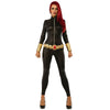 Black Widow Women's Jumpsuit Marvel Avengers Costume-Cyberteez