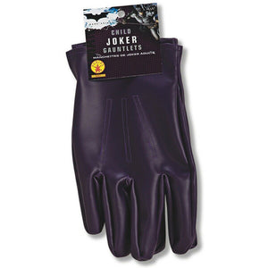 Joker Boys Size Purple Gloves Batman Dark Knight Costume Accessory-Cyberteez