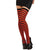 Striped Black/Red Womens Girls Thigh High Stockings