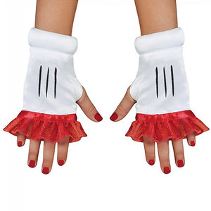 Minnie Mouse Girls Child Costume Gloves Glovettes-Cyberteez