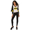 Batgirl Batman Logo Women's LONGSLEEVE w/ Cape V-Neck T-Shirt-Cyberteez