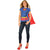 Supergirl Superhero Superman Women's Costume T-Shirt w/ Cape