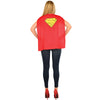 Supergirl Superhero Superman Women's Costume T-Shirt w/ Cape-Cyberteez