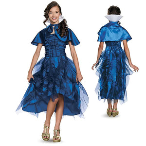 Descendants Evie Deluxe Dress Girls Child Kids Costume-Cyberteez
