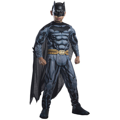 Batman Boys Kids Child Deluxe Muscle Chest Cape Costume