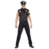 Dirty Cop Men's Black Sleeveless Shirt w/ Necktie Police Officer Costume-Cyberteez