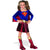 Supergirl Costume Dress w/ Cape Girls Child Kids Youth Deluxe Superman Outfit