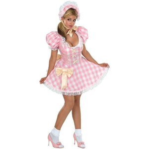 Little Bo Peep Women's Adult Dress And Bonnet Costume-Cyberteez