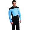 Star Trek Next Generation Men's SCIENCE BLUE Uniform Costume T-Shirt-Cyberteez