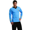 Star Trek Original Series Men's SPOCK BLUE Uniform Costume T-Shirt-Cyberteez