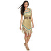 Pocahontas Costume Dress Women's Adult Prestige Outfit-Cyberteez