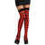 Harley Quinn Harlequin Diamonds RED/BLK Thigh High Leggings Stockings