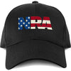 NRA National Rifle Association USA Flag Fill Logo Adjustable Cap-Cyberteez