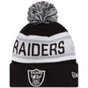 Oakland Raiders NFL New Era Biggest Fan Redux Pom Beanie Knit Hat-Cyberteez