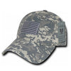 RapDom USA American Flag Hat Tonal ACU Camo Patch Relaxed Polo Style Baseball Cap-Cyberteez