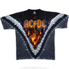 AC/DC Hells Bells Tie Dye Back In Black T-Shirt-Cyberteez