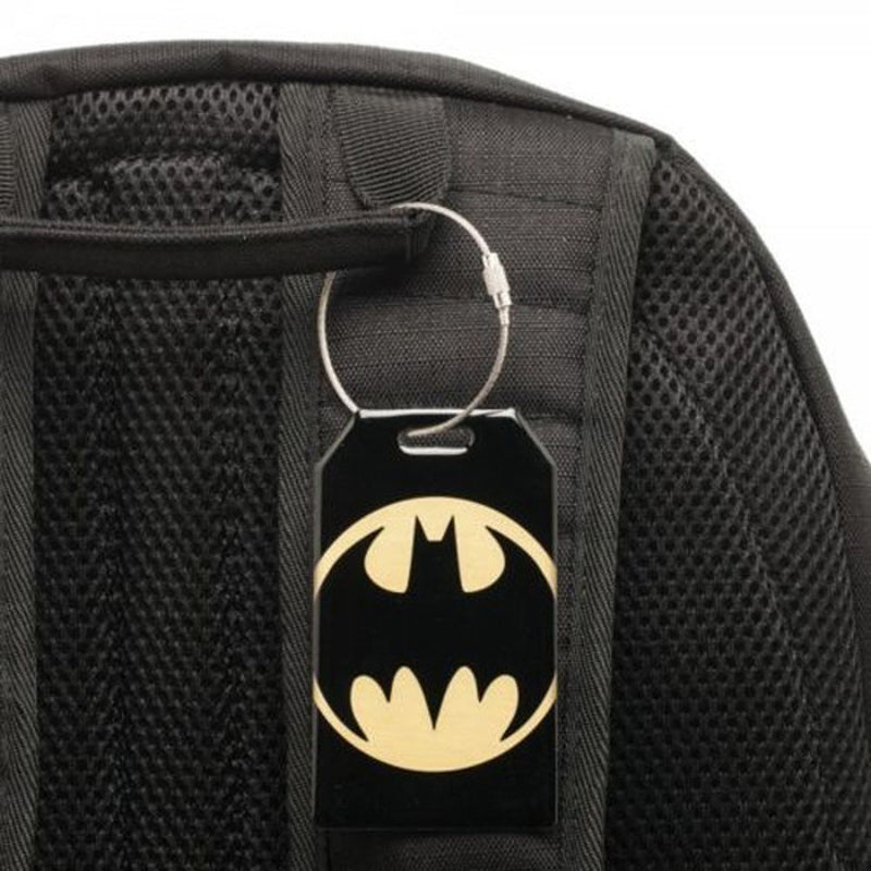 Batman Logo Aluminum Back Pack Travel ID Bag Tag-Cyberteez