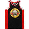 Guns N Roses Bullet Seal Logo Basketball Jersey Tank Top-Cyberteez