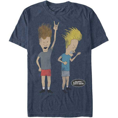Beavis And Butthead Headbangers Rockin' Out Classic MTV Logo T-Shirt