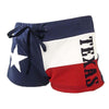 Texas Flag Lone Star State Women's Drawstring Cover Up Beach Booty Running Shorts-Cyberteez