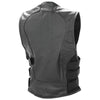 Biker Vest Buffalo Leather Classic Motorcycle MC Biker Club Lined-Cyberteez