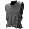Biker Vest Buffalo Leather Classic Motorcycle MC Biker Club Lined-Cyberteez