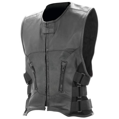 Biker Vest Buffalo Leather Classic Motorcycle MC Biker Club Lined