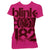 Blink 182 Smiley Face Logo 3 Bars Women's Girls PINK T-Shirt
