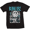 Blink 182 Press Play Boombox Smiley Face Logo T-Shirt-Cyberteez