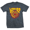Blink 182 Creature Smiley Logo Heather Navy T-Shirt-Cyberteez