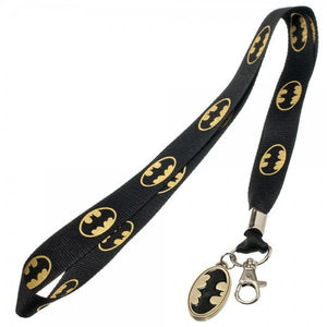Batman Logo Lanyard w/ Metal Charm-Cyberteez