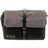 Batman Black & Gray Logo Print Lined Canvas Messenger Bag-Cyberteez