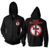 Bad Religion Cross Buster Logo Zip Hoody Sweatshirt-Cyberteez