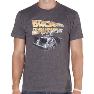 Back To The Future DeLorean Logo Distressed T-Shirt-Cyberteez