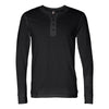 Bella + Canvas 3150 Men's Henley Longsleeve Long Sleeve Cotton Jersey T-Shirt-Cyberteez