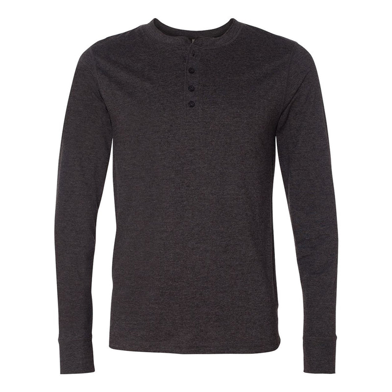 Bella + Canvas 3150 Men's Henley Longsleeve Long Sleeve Cotton Jersey T-Shirt-Cyberteez