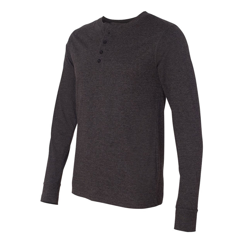 Bella + Canvas 3150 Men's Henley Longsleeve Long Sleeve Cotton Jersey T-Shirt-Cyberteez