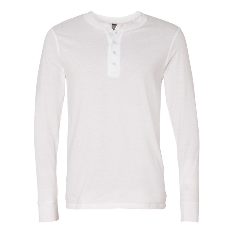 Bella + Canvas 3150 Men's Henley Longsleeve Long Sleeve Cotton Jersey T-Shirt-Cyberteez