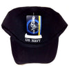 US Navy Hat Anchor Black Embroidered US Military Cap-Cyberteez